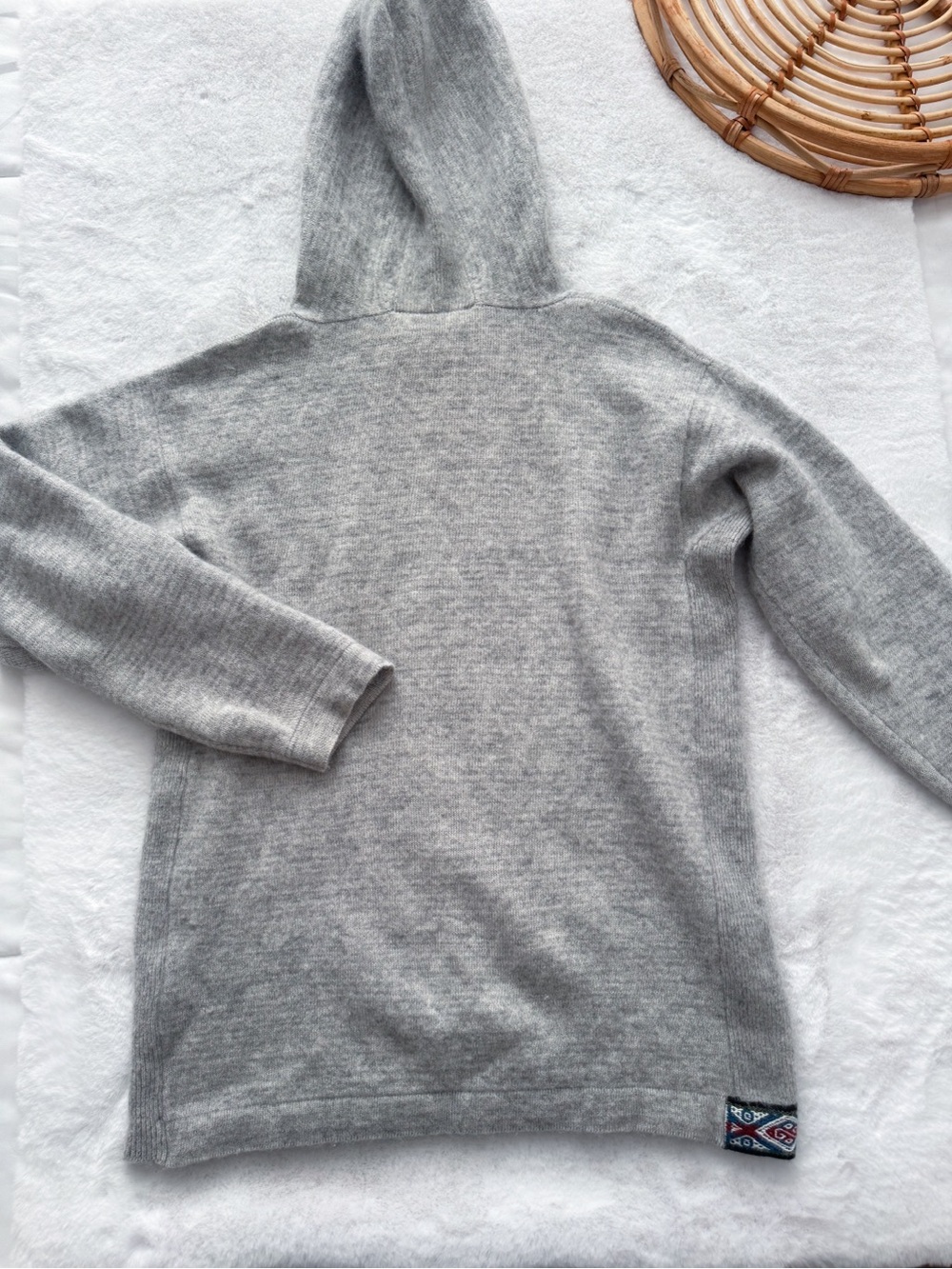 PAKA The Hoodie Royal Alpaca Sweater in Light Grey - Picture 10 of 14